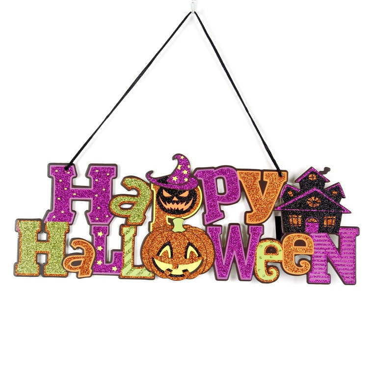 Halloween Glitter Decoration Props – Sparkly Party Ornaments for Haunted House and Holiday Displays