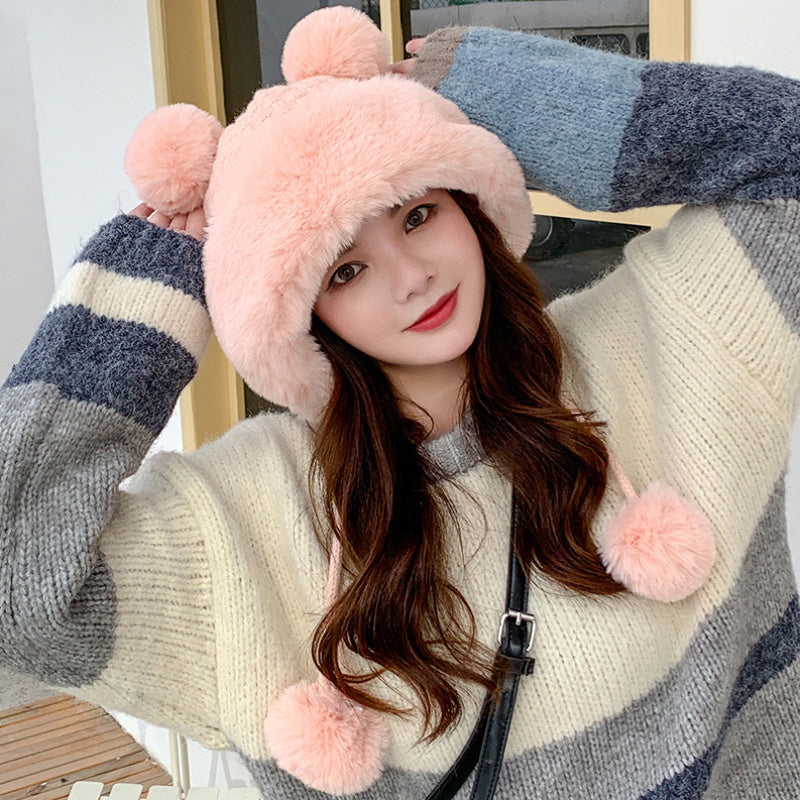 Autumn And Winter Ladies New Korean Style Knitted Wool Hat