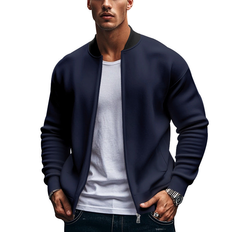 Long-sleeve Zipper Baseball Uniform Coat Jacket