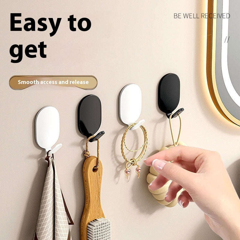 Hook Punch-free Kitchen Bathroom Behind The Door Traceless Load Bearing Stainless Steel