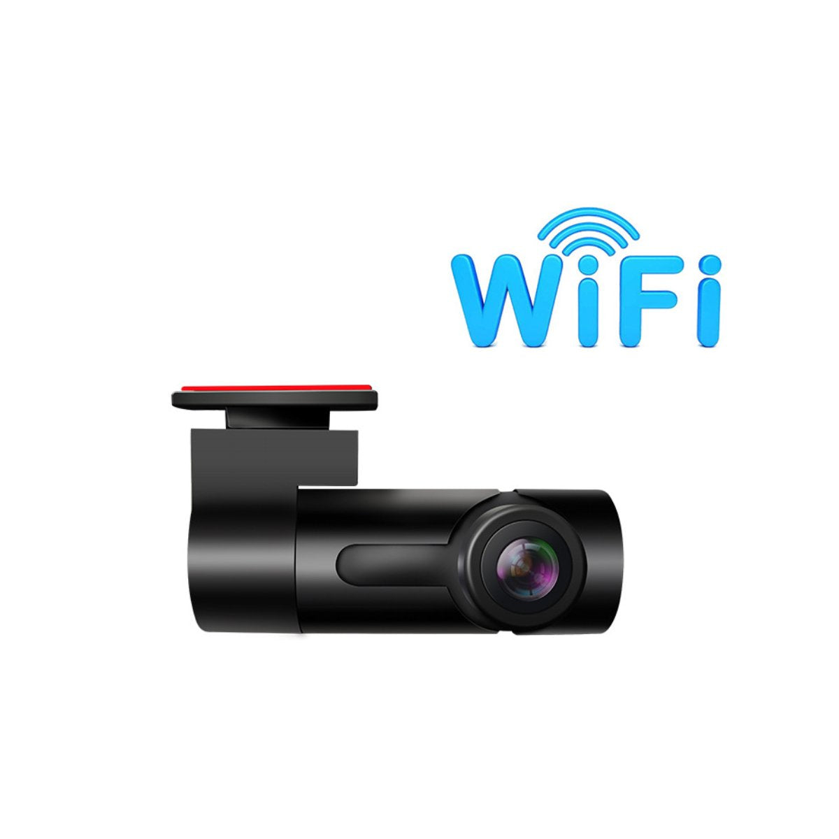 1080P Full HD Car Dash Cam with 170° Wide-Angle Lens, 360° Rotation, WiFi & App Connectivity