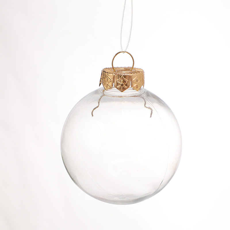 Transparent Plastic Christmas Balls With Hat Arcade Party Decoration