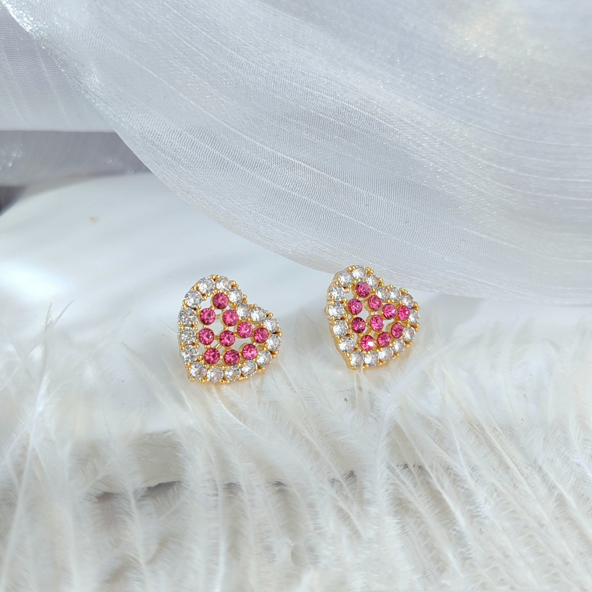 Pearl Bow Stud Earrings Women's High Sense