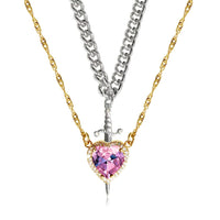 Silver Sword Gold Pink