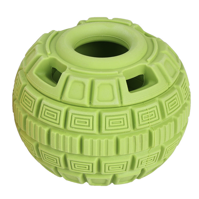 Natural Rubber Food Dropping Ball Toy – Interactive Pet Toy