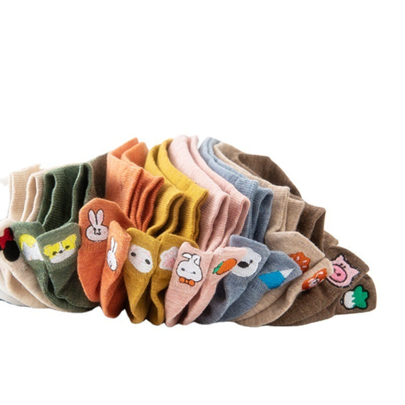 Spring And Summer Cotton Cartoon Boat Socks