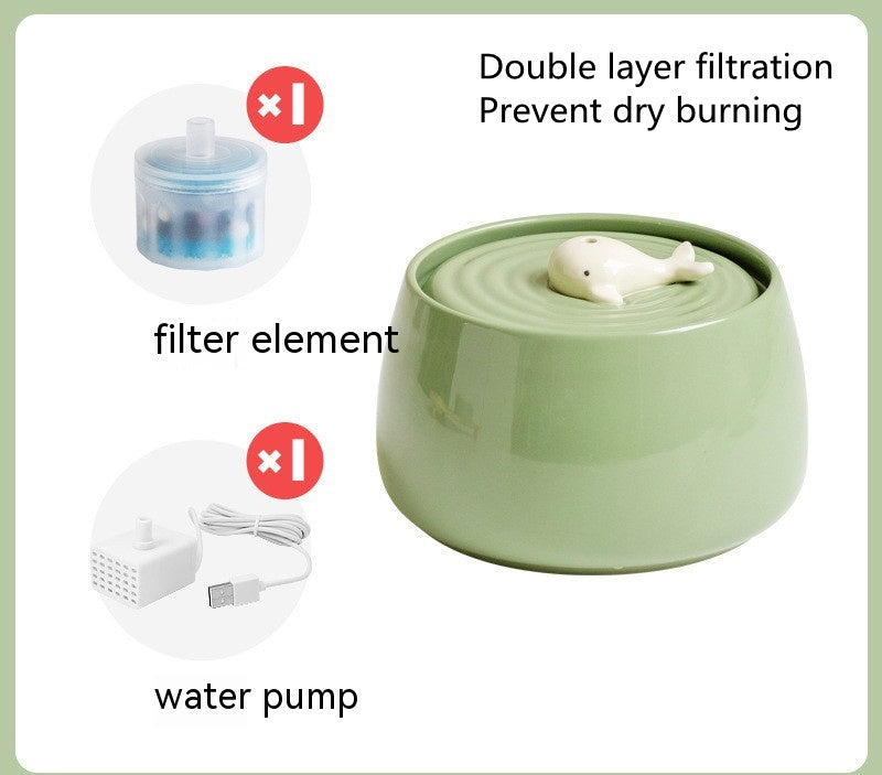 Cat Ceramic Automatic Circulation Filtration Water Dispenser