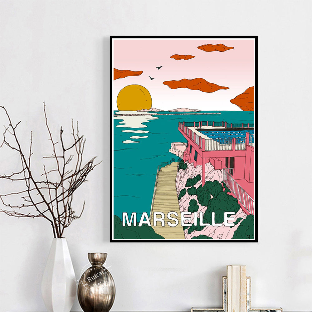 Home Decoration Simple Travel Canvas Poster