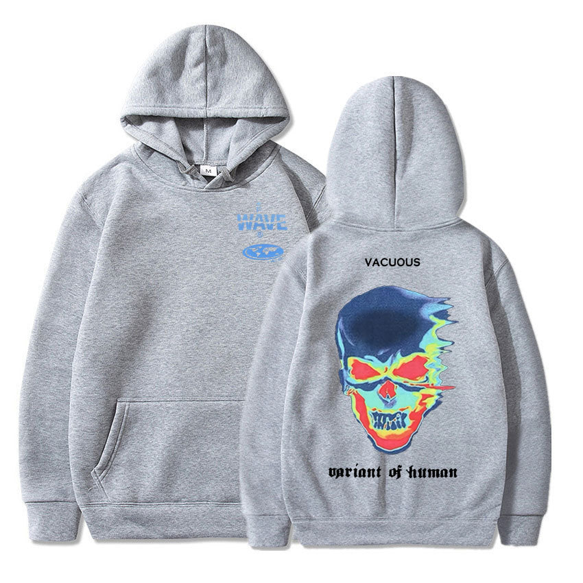 Unisex Hooded Thermal Skeleton Print Hoodie Polyester