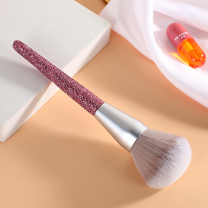 Diamond Encrusted Makeup Brush – Soft Bristle Luxury Beauty Tool