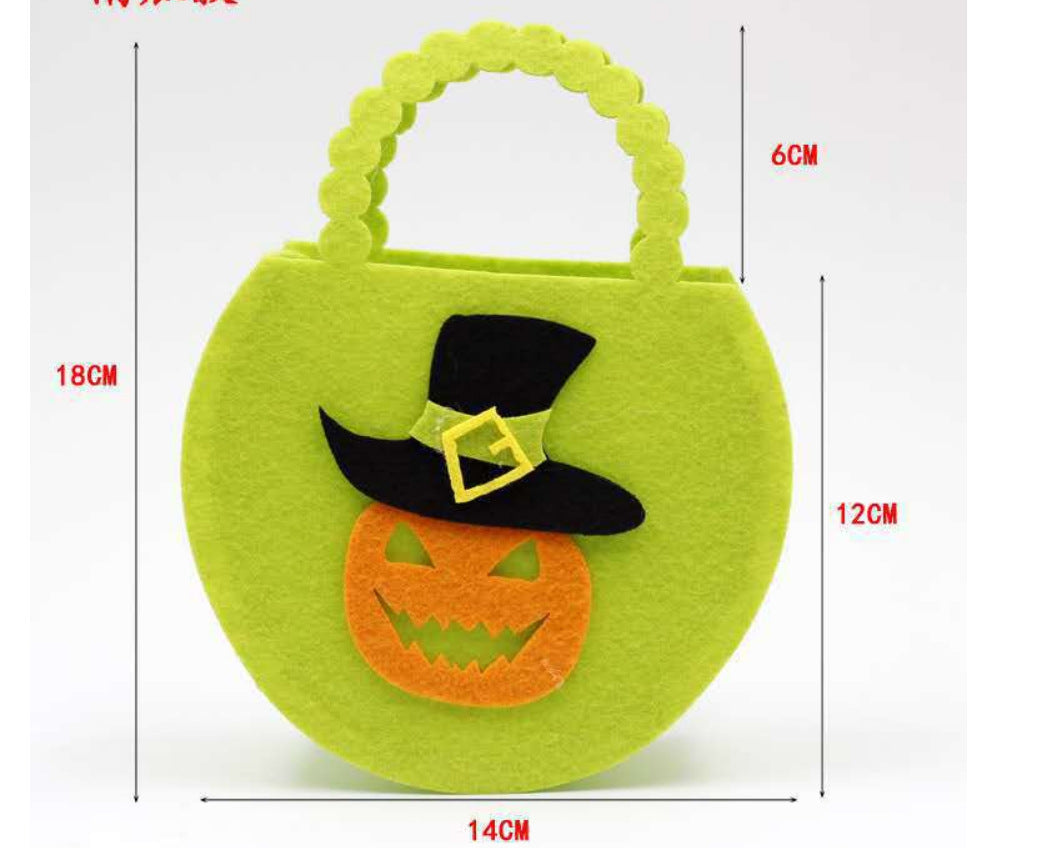 Halloween Pumpkin Candy Bag – Creative Trick or Treat Gift Basket for Cookies and Party Favors