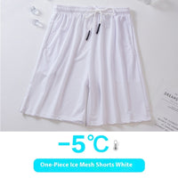 Mesh White Shorts