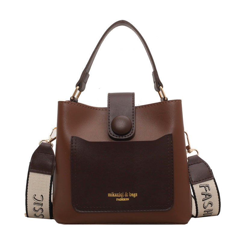 Women's PU Bucket Bag Crossbody Tote Stylish All Match