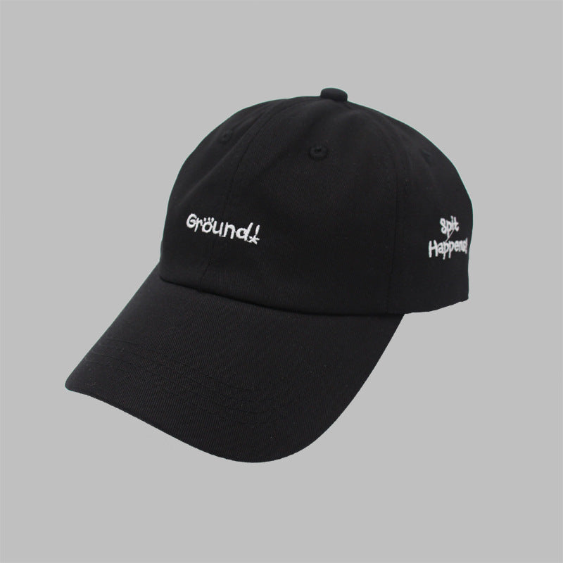 Embroidered Print Adjustable Versatile Baseball Cap