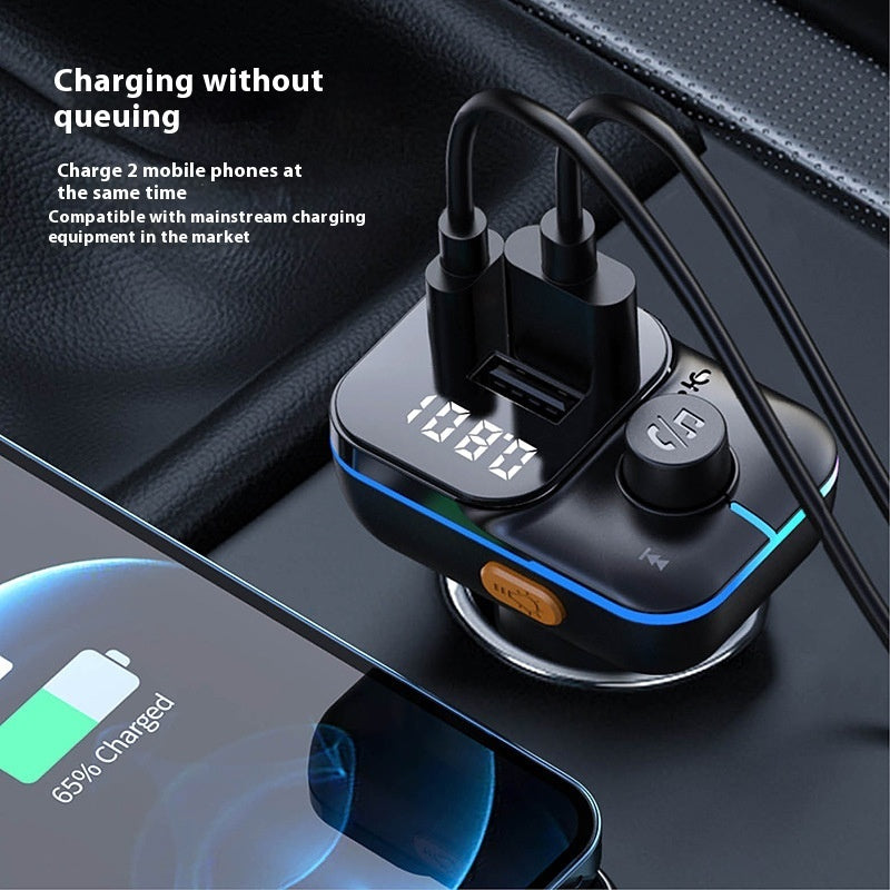 Car Bluetooth MP3 Player & Charger – Wireless FM Transmitter with USB Port