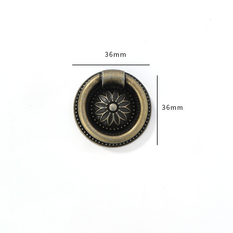 Home Improvement Single Hole Alloy Brushed Drawer Cabinet Handle