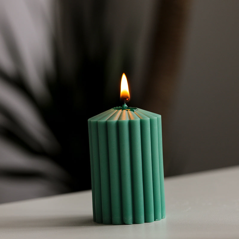 Striped Road Simple Decorative Candle Mould