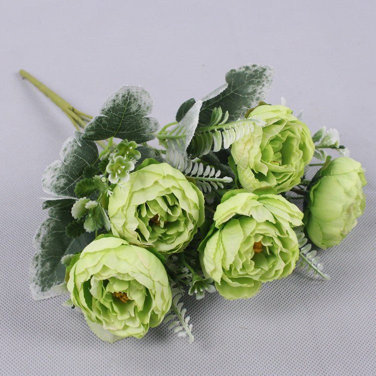 Instagram Simulation Peony Wedding Bouquet Held In Hand