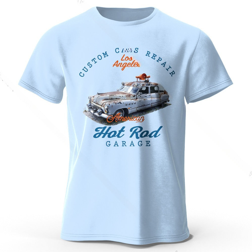 Car Club Patch Print Unisex T-shirt