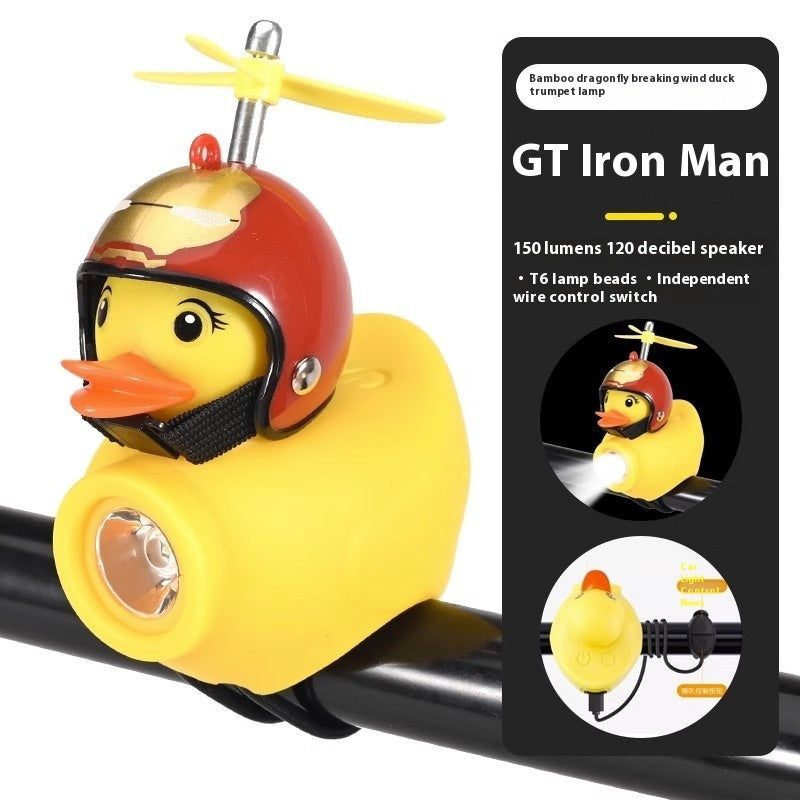 Bicycle Lights Night Riding For Children Broken Wind Duck Horn