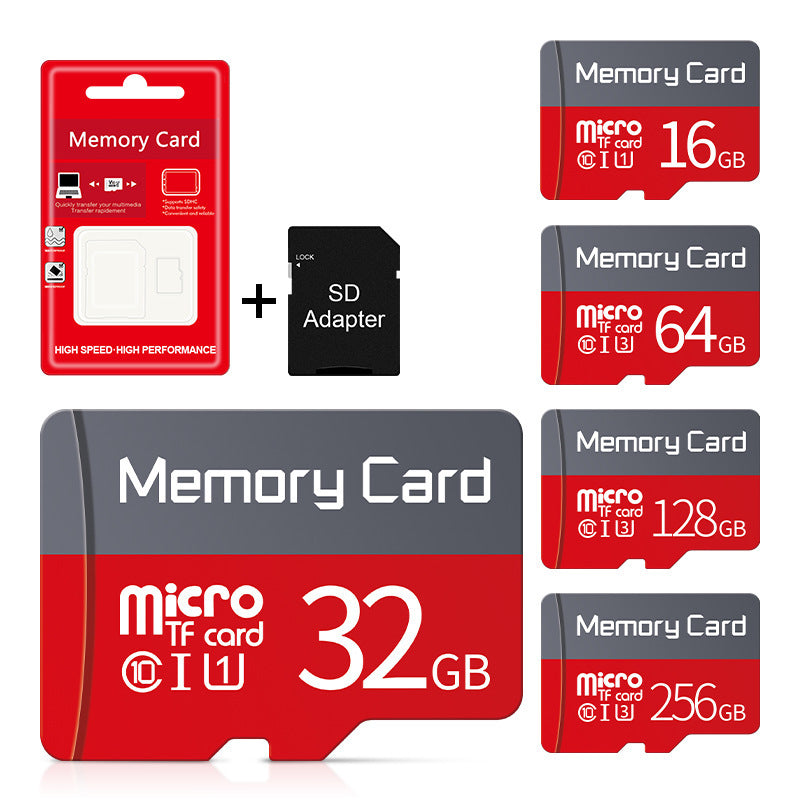 microSD (TF) Memory Card – 8GB/16GB Class 10 UHS-I, 32GB U3 High-Speed for Camera, Phone & Game Console