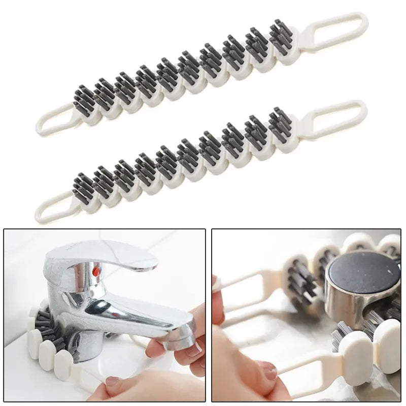 Faucet Cleaning Brush – Bendable Kitchen and Bathroom Cleaning Tool for Oil Stains, Gaps, Tubes, Sinks, and Bathtubs