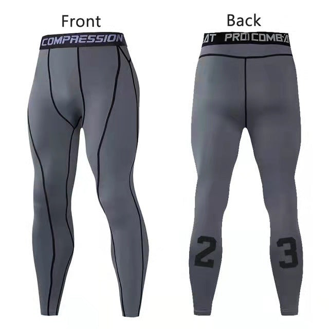 Men’s Compression Tights Leggings – Running & Gym Sports Pants