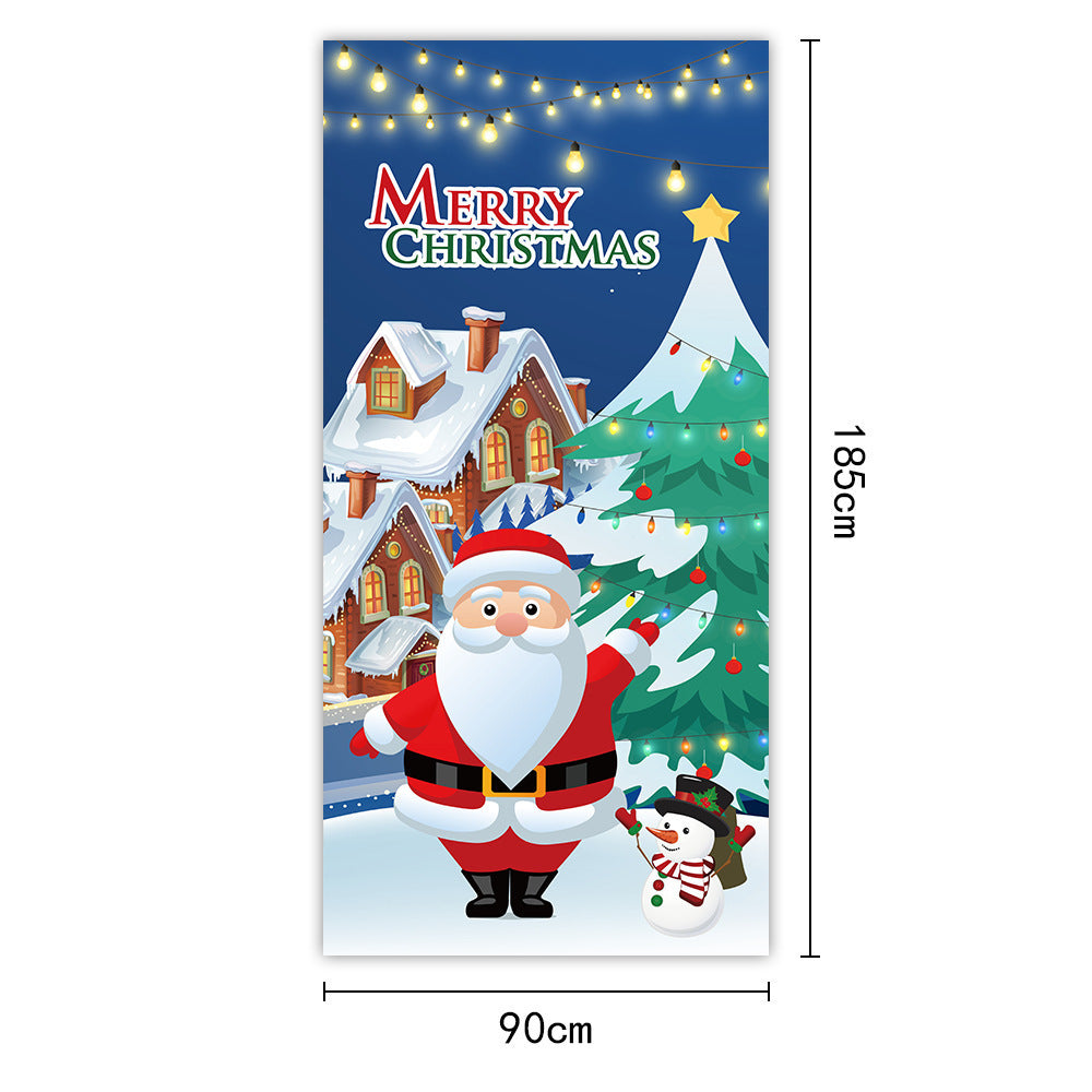 Christmas Curtain Flag Outdoor Photo Puppy Background Hanging Cloth