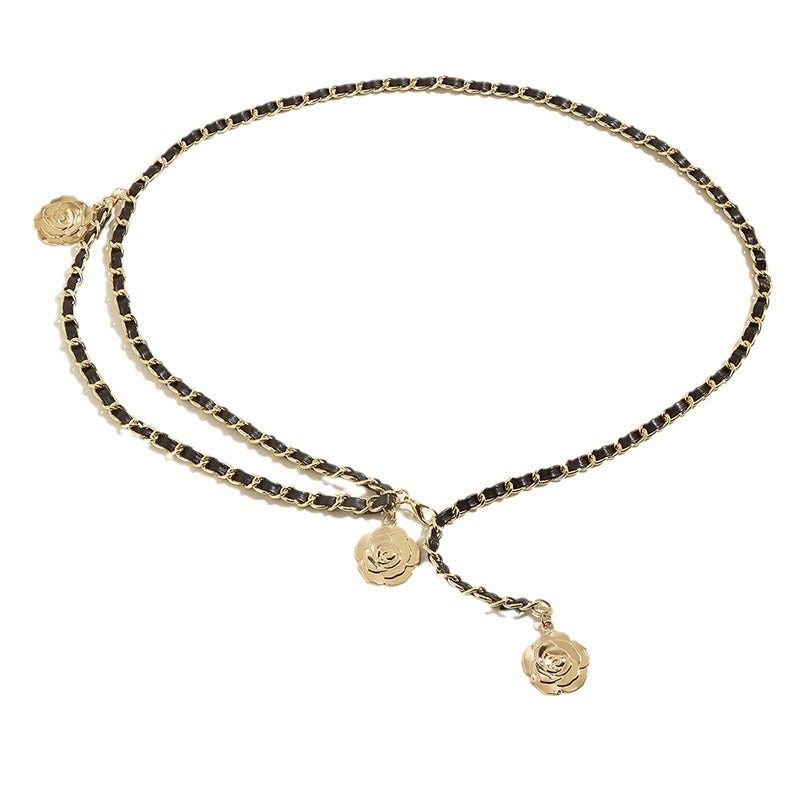 Women's Classic Waist Chain Belt for Dresses, Skirts, and Pants
