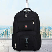 Unisex Polyester Solid Backpack For Travel And Commuting