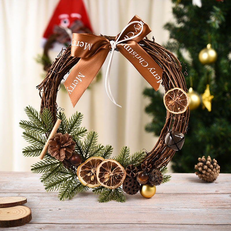 Christmas Wreath Decoration for Window and Door Hanging Arrangement