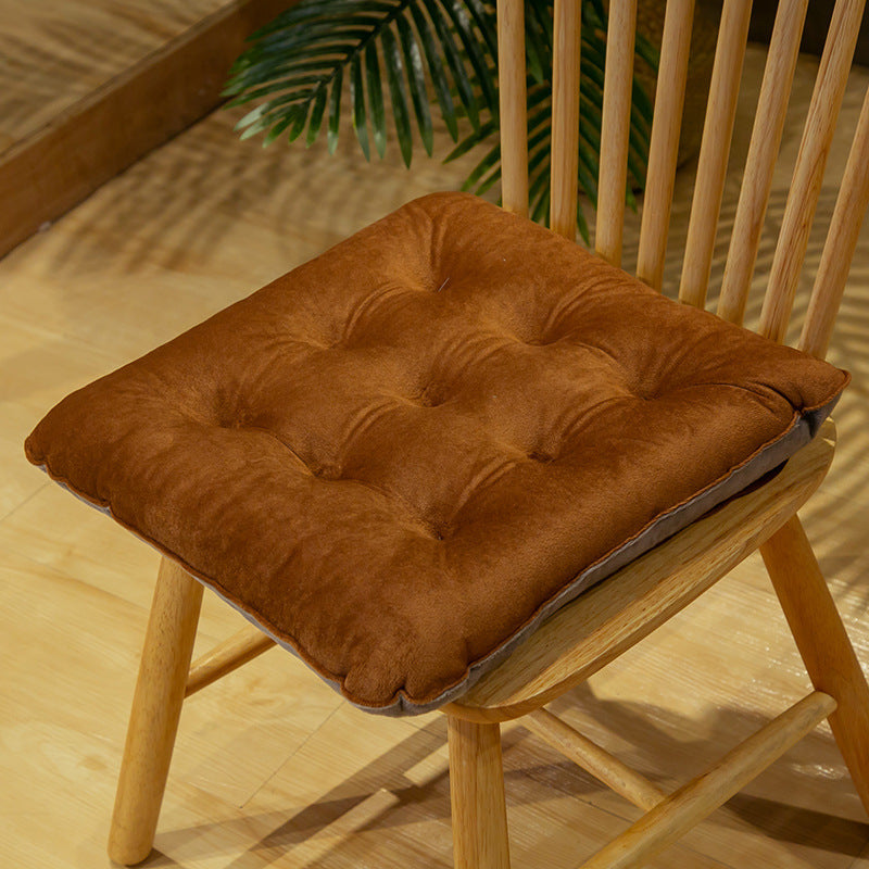 Crystal Velvet Cushion Cute Color Matching Autumn And Winter Warm Seat Cushion Student Stool