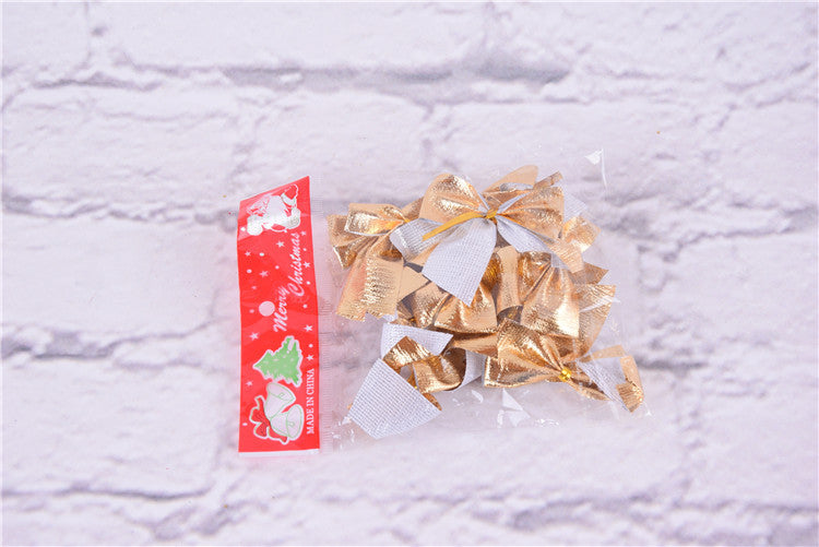 6cm Red Simple Small Flocking Christmas Bow