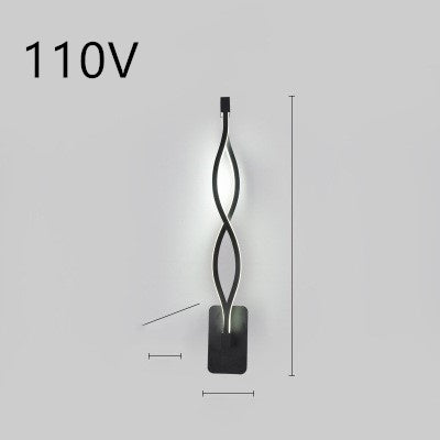 Silicone Shade LED Bedside Wall Lamp Button Switch