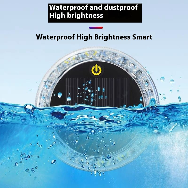 Touch Car Solar Strobe Light Multi-mode
