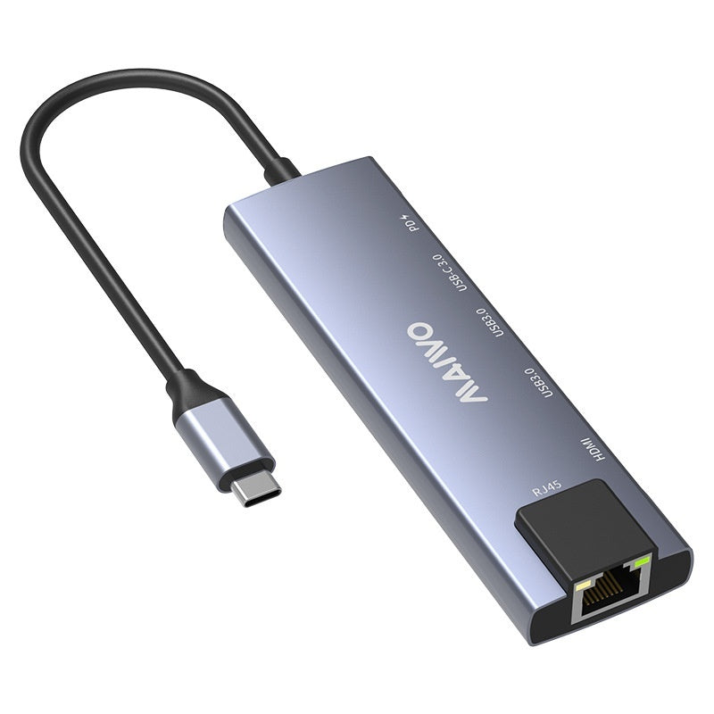KH06RH1 Steam Deck 6-in-1 Docking Station – 4K HDMI, Gigabit Ethernet, 3×USB 3.0, USB-C PD, Stand