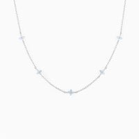 Silver blue flower