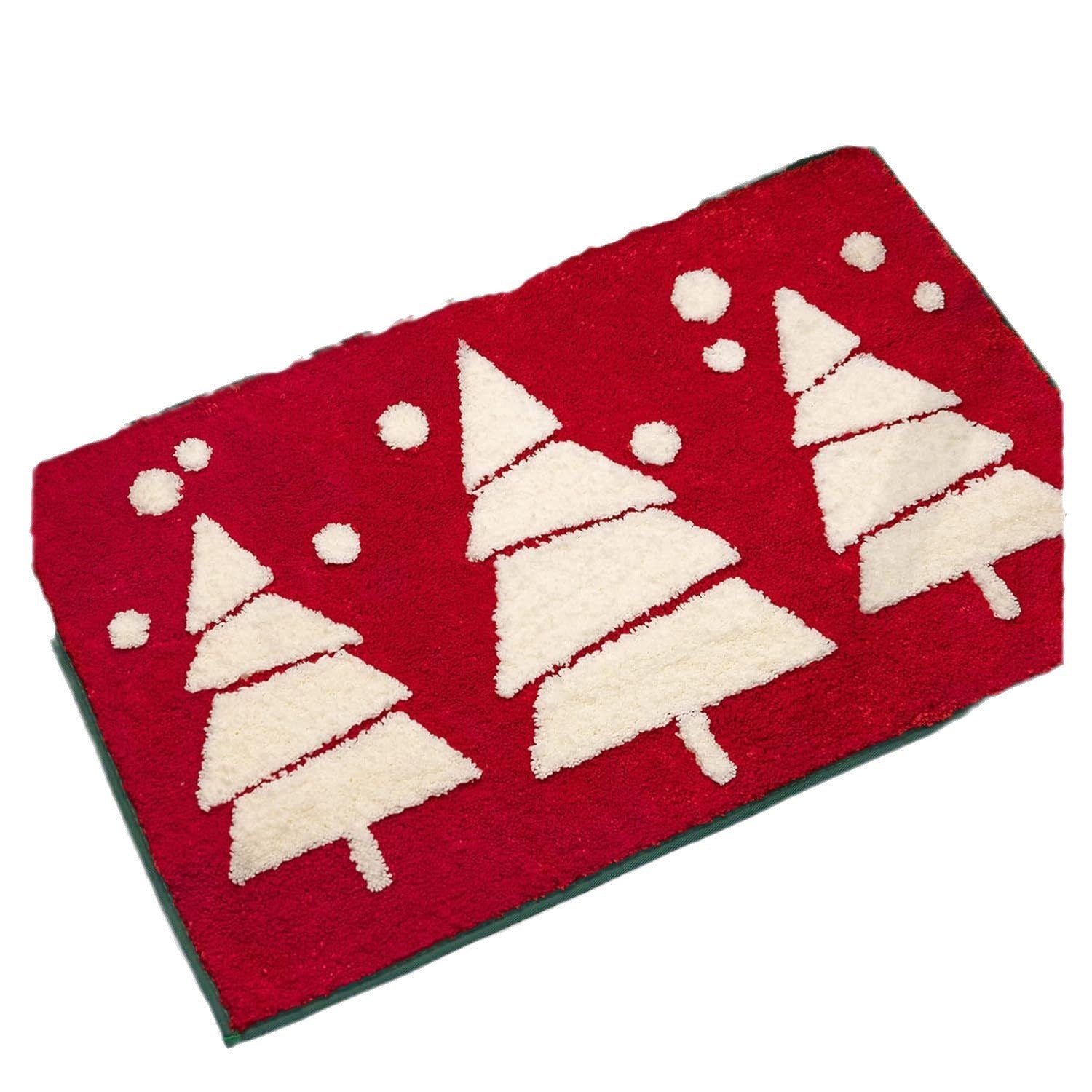 Christmas Cashmere Carpet Bathroom Absorbent Non-slip Mat