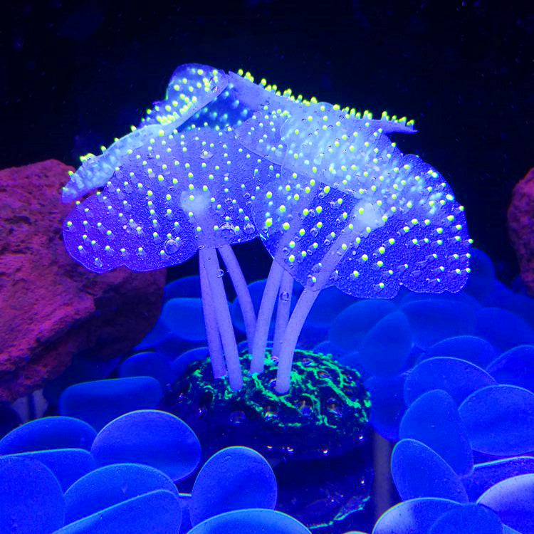 Luminous Silicone Underwater World Fluorescent Fake Coral Aquarium Landscaping