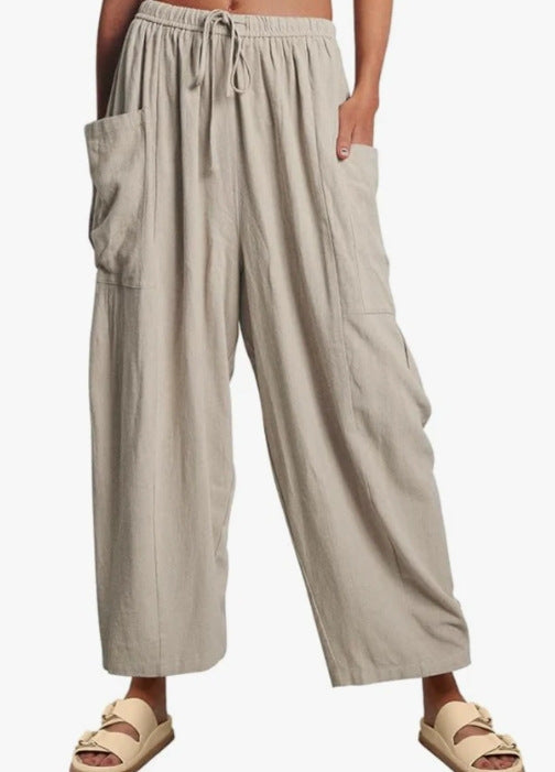 Women’s Wide Leg Drawstring Pants – Street Style Essentials