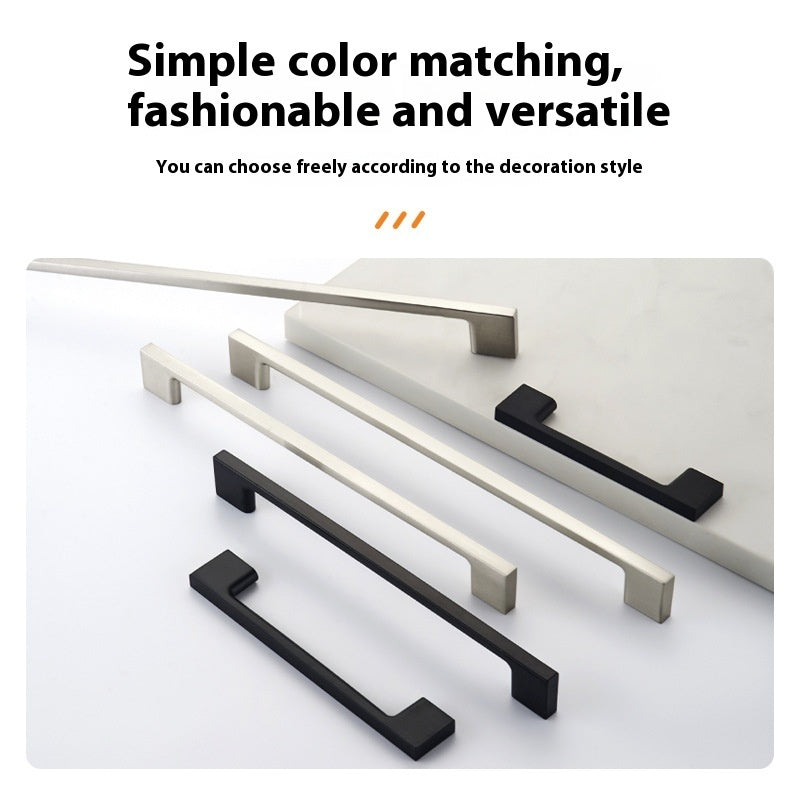 Zinc Alloy Long Handle Cabinet Door Drawer Wardrobe Handle