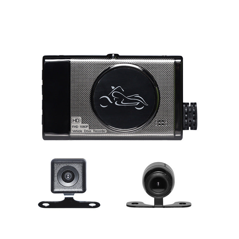 Dual Lens Motorcycle Dash Cam – Rainproof HD Front & Rear Recorder