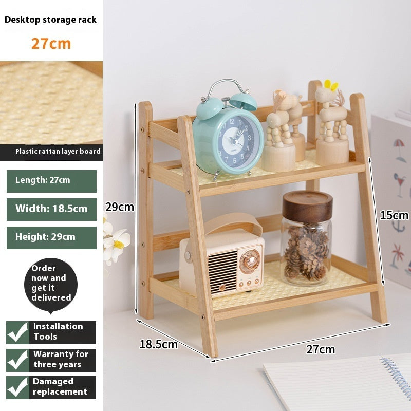 Guest Room Bamboo Multi Layer Storage Rack