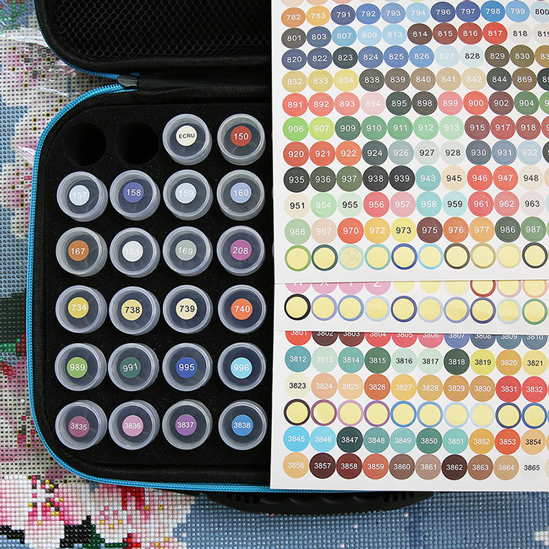 Diamond Painting Round Sticker Set – DMC Color Card Number Labels