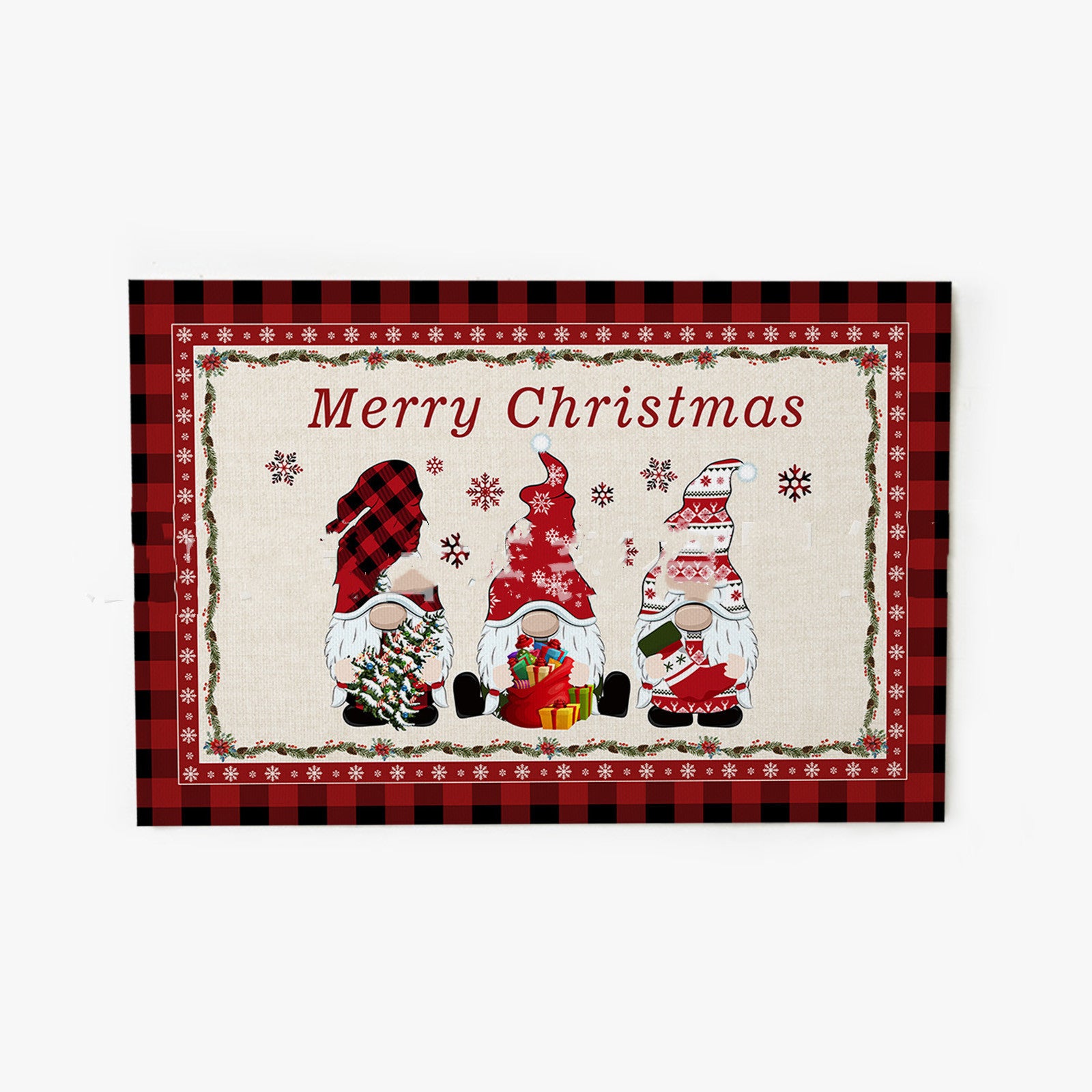 Haig Elk Christmas Tree Cotton And Linen Table Mat