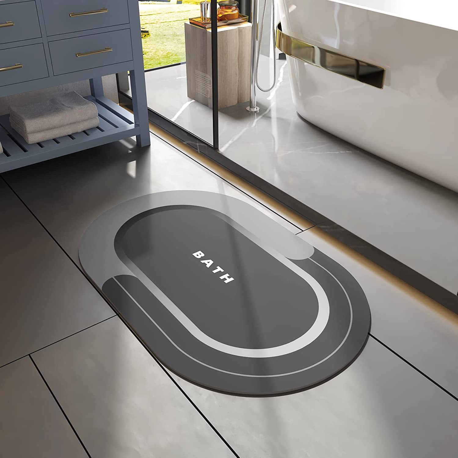 Home Fashion Non-Slip Bathroom Mats – Stylish & Safe Floor Rugs