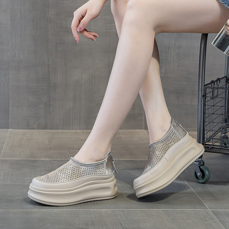 Women's Platform Sneakers Spring And Summer All-match Hollow Out