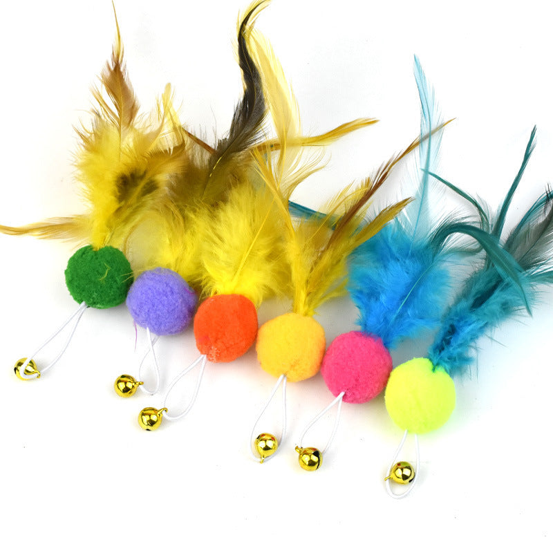 Feather Bell Replacement Head Steel Wire Cat Teaser Accessories Replacement