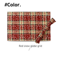 Red snow grid