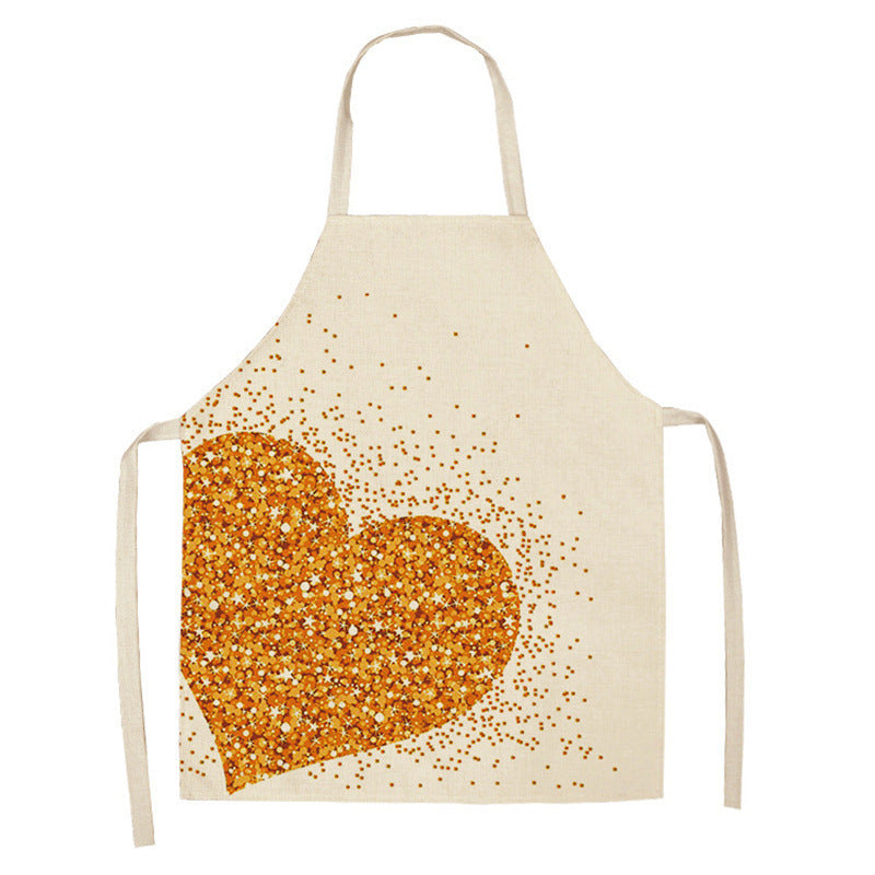 Red Lip Letters Apron – Oil-Proof, Stain-Resistant Kitchen Apron
